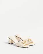 VLOGO SIGNATURE SLIDE SANDAL IN CALFSKIN 60MM